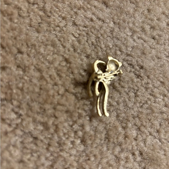 Head Moving Cat Gold Tone Brooch Pin - Picture 5 of 8